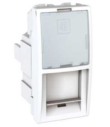 SCHN UNICA ZÁSUVKA DAT 1XRJ45 1MOD CAT6A STP S-ONE POLAR MGU3.446.18