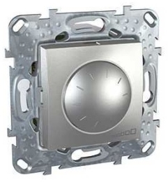 SCHN UNICA TOP STMÍVAČ OTOČ Ř.1 2MOD 40-1000W ALU MGU5.512.30
