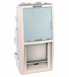 SCHN UNICA ZÁSUVKA DAT 1XRJ45 1MOD CAT6A STP S-ONE MARFIL MGU3.446.25