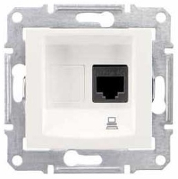 SCHN SEDNA ZÁSUVKA DATOVÁ 1XRJ45, CAT6, UTP, CREAM SDN4700123