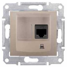 SCHN SEDNA ZÁSUVKA DATOVÁ 1XRJ45, CAT6, UTP, TITAN SDN4700168