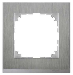 SCHN MERTEN M-PURE DECOR RÁMEČEK 1-NÁSOB STAINLESS STEEL/ALUMINIUM MTN4010-3646