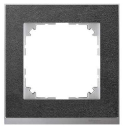 SCHN MERTEN M-PURE DECOR RÁMEČEK 1-NÁSOB SLATE/ALUMINIUM MTN4010-3669