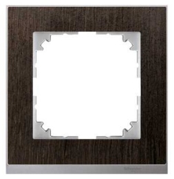 SCHN MERTEN M-PURE DECOR RÁMEČEK 1-NÁSOB WENGE/ALUMINIUM MTN4010-3671