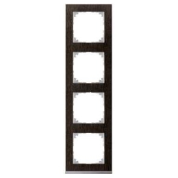 SCHN MERTEN M-PURE DECOR RÁMEČEK 4-NÁSOB WENGE/ALUMINIUM MTN4040-3671