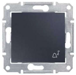 SCHN SEDNA SPÍNAČ Ř.1/0 10A BEZŠROUB ZVONEK IP44 GRAPHITE SDN0800370