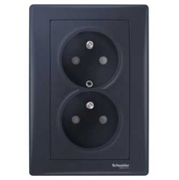 SCHN SEDNA ZÁSUVKA 2-NÁSOB 16A CLONKY GRAPHITE SDN2800570