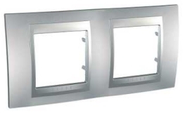 SCHN UNICA TOP RÁMEČEK 2-NÁSOB ALUMINIUM MGU6.004.30