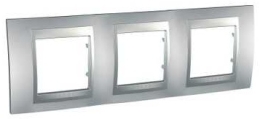 SCHN UNICA TOP RÁMEČEK 3-NÁSOB ALUMINIUM MGU6.006.30