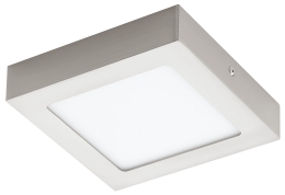 EGLO SVÍTIDLO LED 32444 FUEVA 1, 12W 1350LM 4000K PŘIS. 170x170MM NIKL