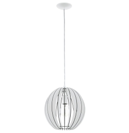 EGLO SVÍTIDLO 94438 COSSANO 60W E27 OCEL, BÍLÁ, DŘEVO, BÍLÁ