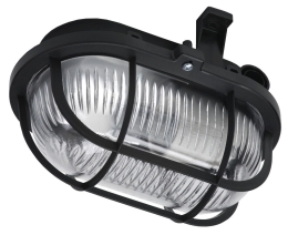 ELKAM LENA SVÍTIDLO OVAL 60 PRISMA ČERNÁ E27 60W
