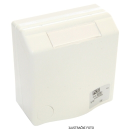 SM PCE 843108V 16A/230V ZÁSUVKA VEST. DESIGNOVÁ BÍLÁ
