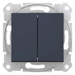 SCHN SEDNA SPÍNAČ Ř. 1/0+1/0 10A BEZŠROUB GRAPHITE SDN1100170