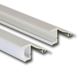 MCLED PROFIL AL NÁST. 18X41MM, MATNÝ DIFUZOR, KOMPLET 2M ML-761.063.02.2