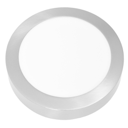 ECO LED SVÍTIDLO SMD KRUH PŘISAZENÝ 22,5CM 18W 2700K 1530LM IP20 BROUŠENÝ HLINÍK