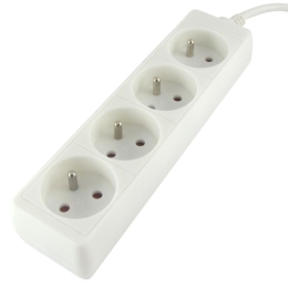 BC PŘÍVOD PRODLUŽOVACÍ TRIXLINE 4 ZÁS. 1,5M 250V 10A MAX. 2300W H05W-F3G 1 MM