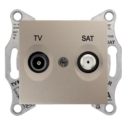 SCHN SEDNA ZÁSUVKA TV+SAT KONC 1DB TITAN SDN3401668