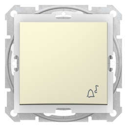 SCHN SEDNA TLAČÍTKO Ř.1/0 ZVONEK IP44 BEIGE SDN0800347