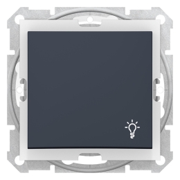 SCHN SEDNA SPÍNAČ Ř.1/0 10A BEZŠROUB SVĚTLO IP44 GRAPHITE SDN0900370