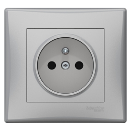 SCHN SEDNA ZÁSUVKA 16A CLONKY ALUMINIUM SDN2800260