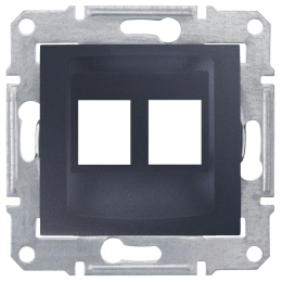 SCHN SEDNA KRYT PRO ZÁSUVKU DAT 2XRJ45 AMP, MOLEX, GRAPHITE SDN4400670