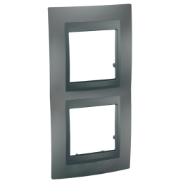 SCHN UNICA TOP RÁMEČEK 2-NÁSOB SVIS GRAFIT MGU6.004V.12 MGU6.004V.12