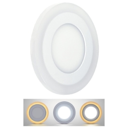 SOL PANEL LED 12W+4W, 900LM, 4000K, KULATÝ, PODSVÍCENÝ PODHLEDOVÝ, WD152