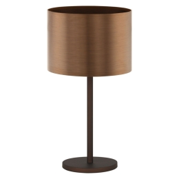 EGLO SVÍTIDLO 39394 SAGANTO 1 1X60W E27 STOLN. OCEL HNĚDÁ