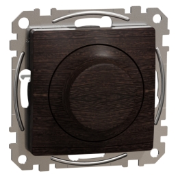 SCHN SEDNA ELEMENTS STMÍVAČ OTOČ. UNIV. LED, WENGE SDD181502