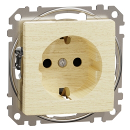 SCHN SEDNA ELEMENTS ZÁSUVKA 230V 16A SCHUKO, BŘÍZA SDD180022