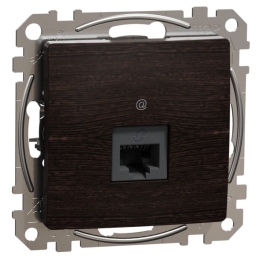 SCHN SEDNA ELEMENTS ZÁSUVKA DAT. 1XRJ45 KAT. 5E UTP, WENGE SDD181451