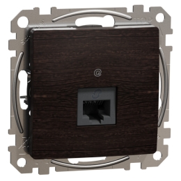 SCHN SEDNA ELEMENTS ZÁSUVKA DAT. 1XRJ45 KAT. 6 UTP, WENGE SDD181461
