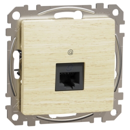 SCHN SEDNA ELEMENTS ZÁSUVKA DAT. 1XRJ45 KAT. 6A UTP, BŘÍZA SDD180466