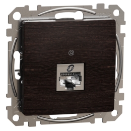 SCHN SEDNA ELEMENTS ZÁSUVKA DAT. 1XRJ45 KAT. 6A STP, WENGE SDD181466S