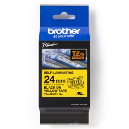 BROTHER PÁSKA TZE-SL651 SAMOLAMINOVACÍ ŽLUTÁ/ČERNÝ 24MM