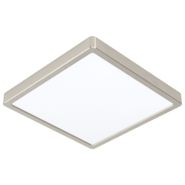 EGLO SVÍTIDLO LED 99242 FUEVA 5 20W 2300LM 3000K IP20 HRAN.STROP.OCEL, MAT.NIKL, 285X285