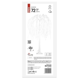 EMOS LED STROMEK SVÍTÍCÍ 120CM 72 LED VENK. I VNITŘNÍ STUDENÁ BÍLÁ DCTC04