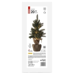 EMOS VÁNOČNÍ OSVĚTLENÍ LED STROMEK 52CM 3XAA VNITŘNÍ TEPLÁ BÍLÁ ČASOVAČ DCTW01