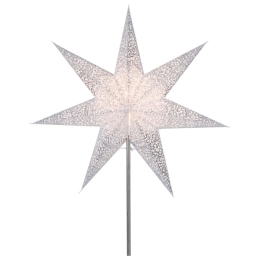 STAR HVĚZDA ANTIQUE BÍLÁ ZÁVĚS. 48CM 236-83