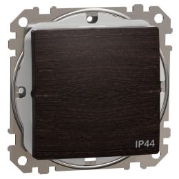 SCHN SEDNA ELEMENTS SPÍNAČ 1-PÓL. Ř.1 IP44, WENGE SDD281101