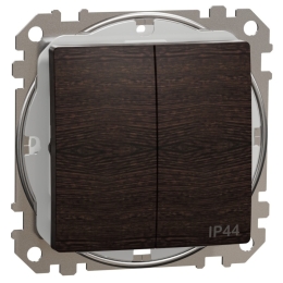 SCHN SEDNA ELEMENTS SPÍNAČ SÉRIOVÝ Ř.5 IP44, WENGE SDD281105