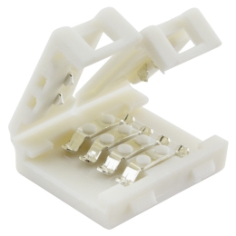 FK SPOJKA KONEKTOR. FK-SPOJKON-10MM-4P-RGB-BILA PRO LED PÁSKY 10MM RGB 4P 4738595