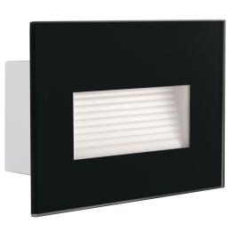 KAN SVÍTIDLO LED GLASI P WW-B 3W 3000K 130LM IP44 VEST. ČERNÁ HLIN. SLITINA 33691