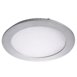 KAN SVÍTIDLO LED ROUNDA V2LED12W-NW-SR 12W 660LM 4000K IP44/20 VEST. STŘÍBRNÁ 28930