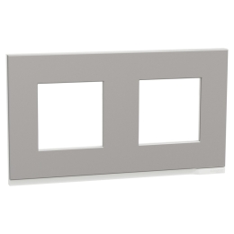 SCHN UNICA N PURE RÁMEČEK KRYCÍ 2-NÁS. ALUMINIUM NU600480