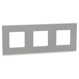 SCHN UNICA N PURE RÁMEČEK KRYCÍ 3-NÁS. ALUMINIUM NU600680