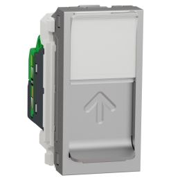SCHN UNICA N ZÁSUVKA DATOVÁ 1XRJ45ST KAT.5E STP 1M ALUMINIUM NU341230