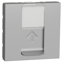 SCHN UNICA N ZÁSUVKA DATOVÁ 1XRJ45ST KAT.5E STP 2M ALUMINIUM NU341330