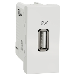 SCHN UNICA N USB KONEKTOR NABÍJECÍ 2.0 1M BÍLÝ NU342818